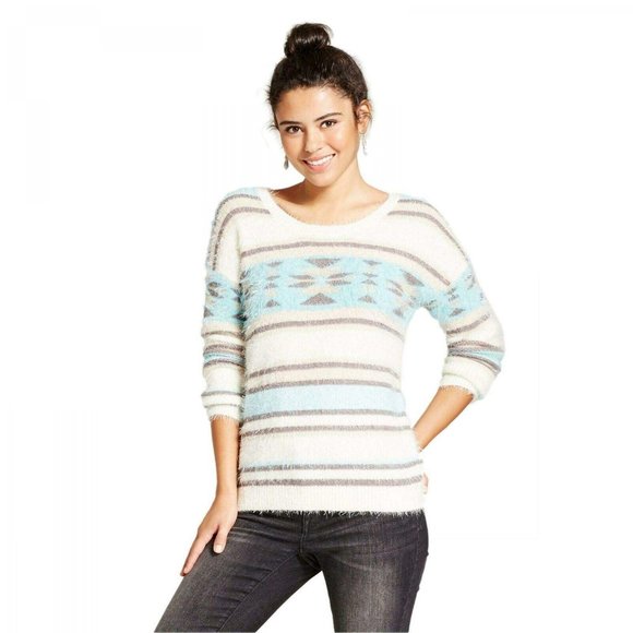 Xhilaration Sweaters - NEW Xhilaration Striped Aztec Pullover Sweater XL